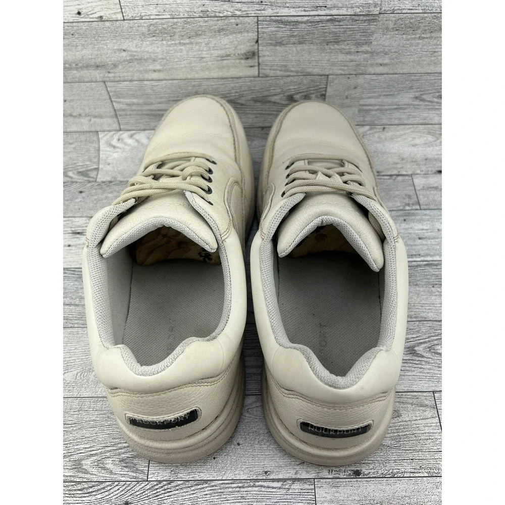 Rockport Men World Tour Classic Leather Walking Shoes Cream CJ1552 Size 10.5W